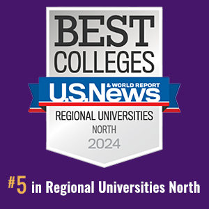 2024 US News &amp; World Report badge for Best Regional Universities in the North. The ˾þ ranked in the Top 10 in this category in 2024.