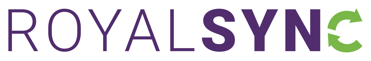 This image is the logo for ROYALSYNC, the ˾þ's campus engagement platform.